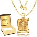 Złoty Łańcuszek 585 Medalik Złoto Chrzest Komunia