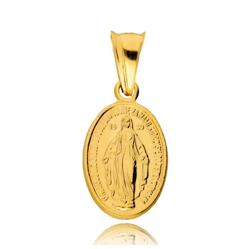 Złoty Medalik 925 Chrzest Komunia