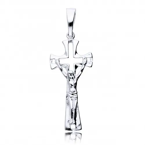 Duży krzyż krzyżyk srebro 925