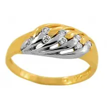 Niespotykany złoty pierścionek 585