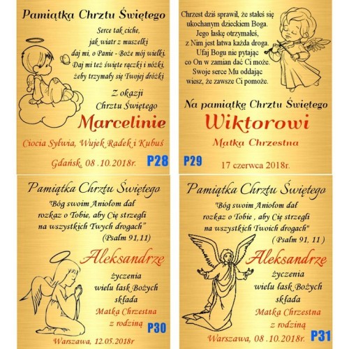 ZŁOTY ŁAŃCUSZEK 585 KRZYŻYK CHRZEST KOMUNIA GRAWER