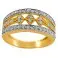 Ażurowy szeroki pierścionek złoto 585