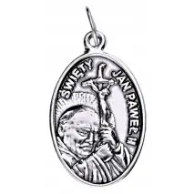 Srebrny medalik Papież Jan Paweł II srebro 925